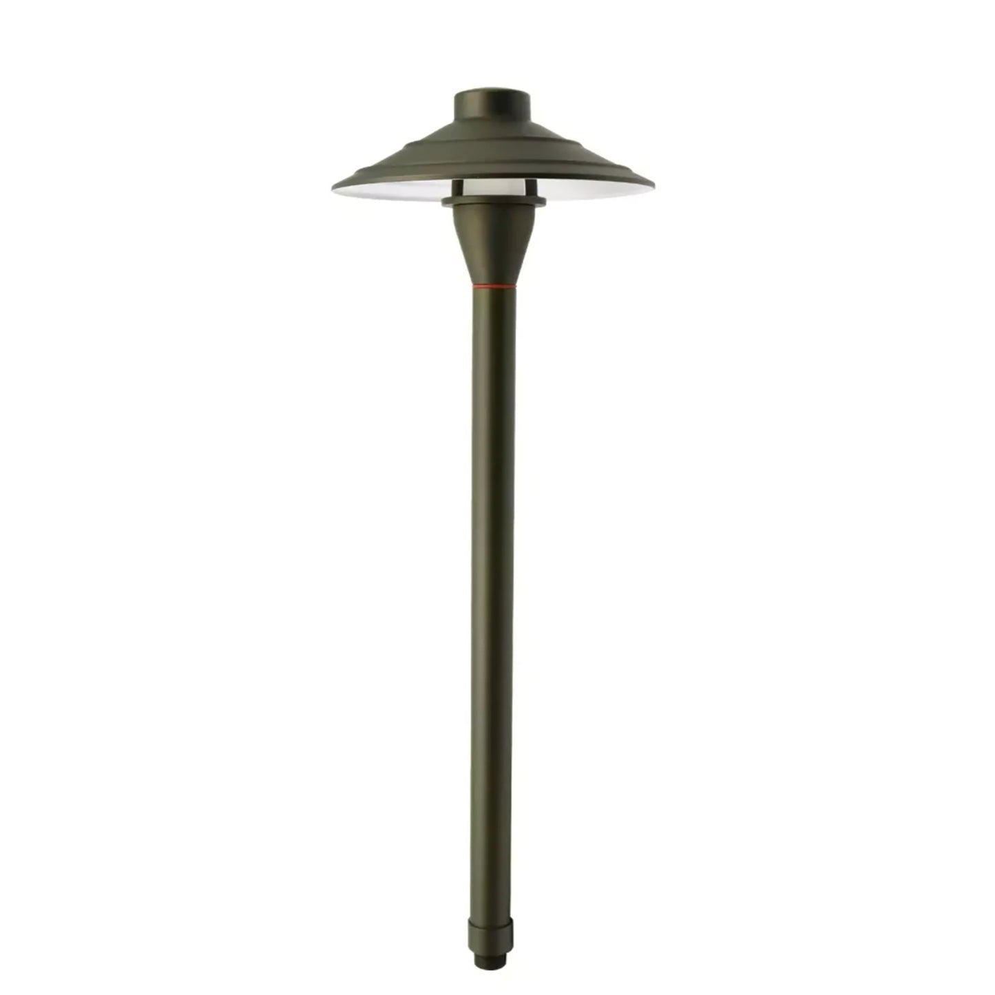 Path Light Die Cast Brass 7 in Hat