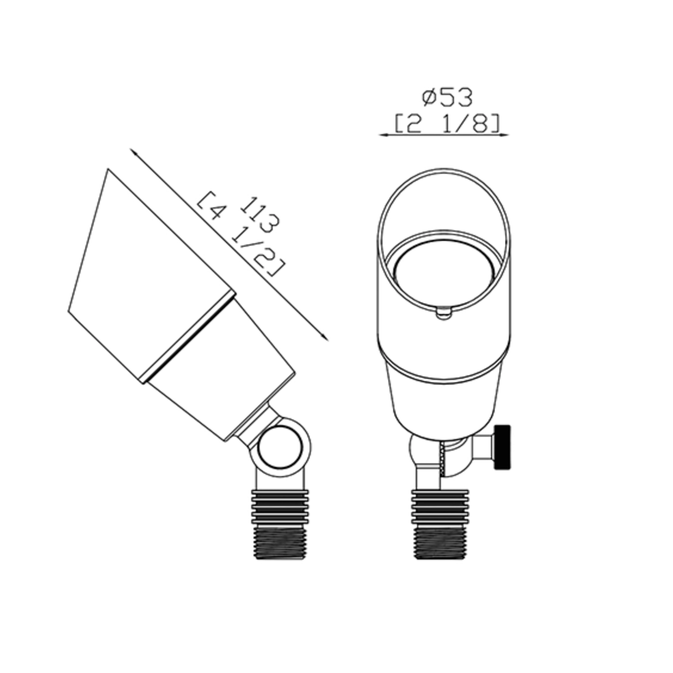 Outdoor Spot Light Die Cast Brass 01